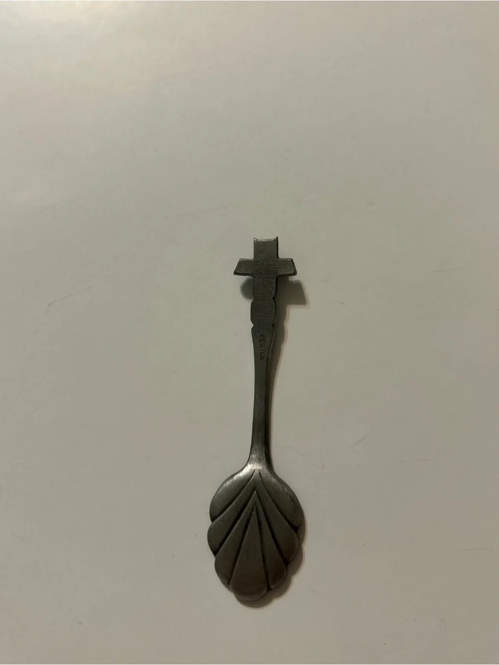 Vintage Fort Pewter Alaska Souvenir Spoon Totem Pole Bear Moose